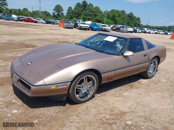 1985 Chevrolet Corvette with VIN 1G1YY0781F5115024, listed as a IAAI auction lot 42096552 with 217,699 mi miles. Bid and sale history available at carsss.com. Image 2.