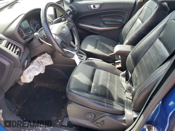 2019 Ford EcoSport Titanium with VIN MAJ6S3KLXKC289764, listed as a Copart auction lot 52997505 with 77,609 mi miles and Salvage Title. Bid and sale history available at DreamBid. Image 7.
