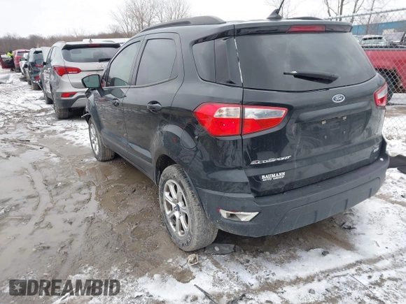 2019 Ford EcoSport SE with VIN MAJ3S2GE7KC278647, listed as a IAAI auction lot 41739717 with 108,935 mi miles and . Bid and sale history available at DreamBid. Image 3.