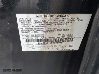 2013 Ford Flex Limited w/EcoBoost with VIN 2FMHK6DT6DBD18919, listed as a IAAI auction lot 40777566 with 166,688 mi miles. Bid and sale history available at carsss.com. Image 9.