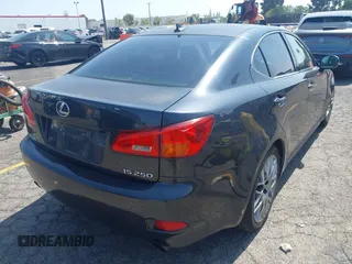 2007 Lexus IS 250 with VIN JTHBK262772051192, listed as a IAAI auction lot 42593448 with 165,913 mi miles and . Bid and sale history available at DreamBid. Image 4.
