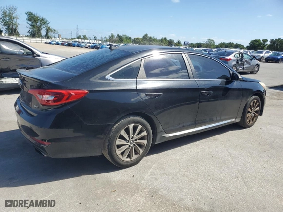 2015 Hyundai Sonata 2.4L Sport with VIN 5NPE34AF3FH102735, listed as a Copart auction lot 51835955 with 0 mi miles and Clean Title. Bid and sale history available at carsss.com. Image 3.