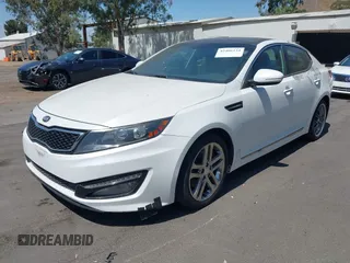2013 Kia Optima SX with VIN 5XXGR4A64DG239506, listed as a IAAI auction lot 42406234 with 158,626 mi miles and . Bid and sale history available at DreamBid. Image 2.