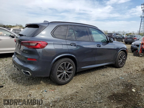 2019 BMW X5 xDrive40i with VIN 5UXCR6C51KLL64358, listed as a Copart auction lot 53716225 with 80,696 mi miles and Salvage title. Bid and sale history available at DreamBid. Image 3.