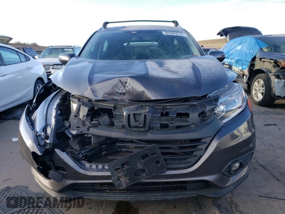 2022 Honda HR-V EX-L with VIN 3CZRU6H72NM743368, listed as a Copart auction lot 86986014 with 19,886 mi miles and Salvage Title. Bid and sale history available at carsss.com. Image 5.