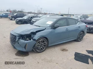 2024 Nissan Sentra SR with VIN 3N1AB8DV4RY288095, listed as a IAAI auction lot 41566313 with 9,076 mi miles. Bid and sale history available at carsss.com. Image 2.