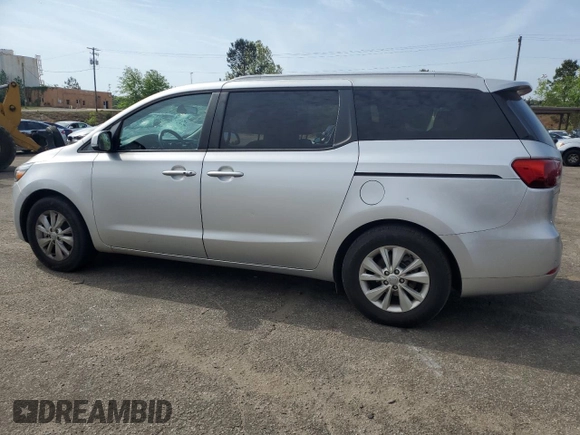 2017 Kia Sedona LX with VIN KNDMB5C19H6265263, listed as a Copart auction lot 53246695 with 121,770 mi miles and Clean Title. Bid and sale history available at carsss.com. Image 2.
