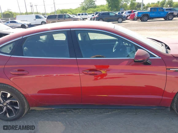 2024 Hyundai Sonata SEL with VIN KMHL64JA8RA369489, listed as a IAAI auction lot 42018317 with 25,772 mi miles. Bid and sale history available at carsss.com. Image 13.