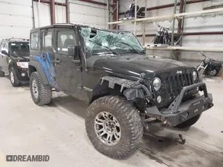 2017 Jeep Wrangler Unlimited Sport with VIN 1C4BJWDGXHL669533, listed as a IAAI auction lot 41704651 with 123,585 mi miles. Bid and sale history available at carsss.com. Image 1.