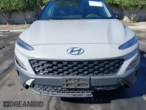 2022 Hyundai Kona SEL with VIN KM8K62AB8NU832281, listed as a IAAI auction lot 40632207 with 70,885 mi miles and . Bid and sale history available at DreamBid. Image 17.