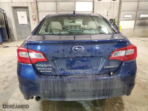 2016 Subaru Legacy 2.5i Limited with VIN 4S3BNBL6XG3054811, listed as a Copart auction lot 88764565 with 80536 miles and Salvage Title. Bid and sale history available at carsss.com. Image 6.