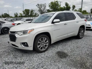 2019 Chevrolet Traverse Premier with VIN 1GNERKKW9KJ167874, listed as a Copart auction lot 59784525 with 112,228 mi miles and Non repairable. Bid and sale history available at DreamBid. Image 1.