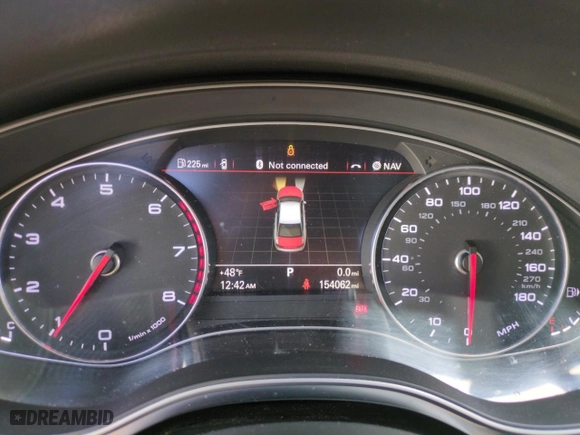 2014 Audi A6 2.0T Premium Plus with VIN WAUGFAFC1EN049090, listed as a Copart auction lot 45419945 with 154,062 mi miles and Salvage Title. Bid and sale history available at carsss.com. Image 9.