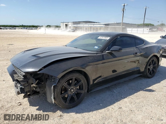 2019 Ford Mustang EcoBoost with VIN 1FA6P8TH0K5168688, listed as a Copart auction lot 52541865 with 91,764 mi miles and Salvage title. Bid and sale history available at DreamBid. Image 1.