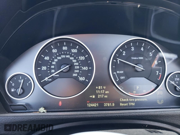 2014 BMW 4 Series 428i xDrive with VIN WBA3T1C50EPS98014, listed as a Copart auction lot 72327884 with 124,421 mi miles and Salvage Title. Bid and sale history available at carsss.com. Image 9.