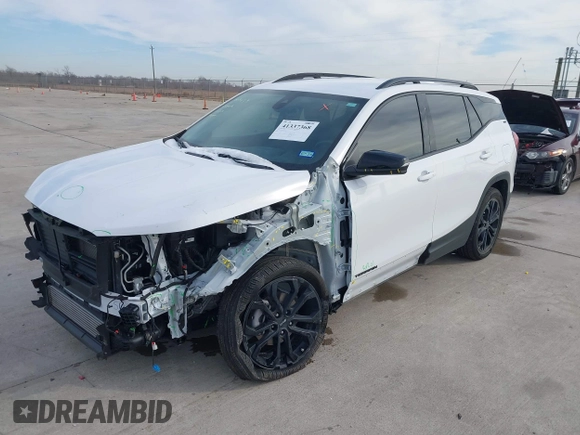2021 GMC Terrain SLT with VIN 3GKALPEV2ML392243, listed as a IAAI auction lot 41337368 with 20,900 mi miles and . Bid and sale history available at DreamBid. Image 17.