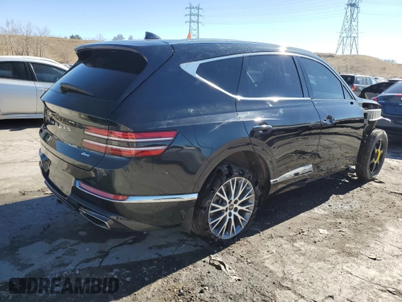 2022 Genesis GV80 с VIN KMUHBDSB5NU079116, выставлен на аукционе Copart как лот 47019755 с пробегом 53 704 миль миль и Списание • Salvage title. История ставок и продаж доступна на DreamBid. Изображение 3.