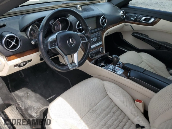 2013 Mercedes-Benz SL 550 with VIN WDDJK7DA6DF001818, listed as a Copart auction lot 62815955 with 106,488 mi miles and Salvage title. Bid and sale history available at DreamBid. Image 8.
