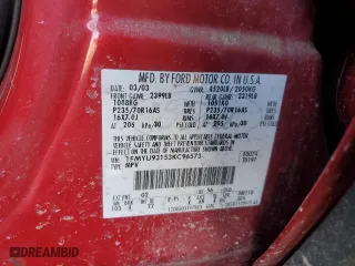 2003 Ford Escape XLT Popular 2 with VIN 1FMYU93153KC96573, listed as a Copart auction lot 48689625 with 169,603 mi miles and Salvage Title. Bid and sale history available at carsss.com. Image 13.