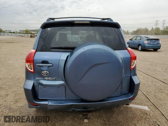 2008 Toyota RAV4 Limited with VIN JTMZK31V586015809, listed as a Copart auction lot 55069405 with 327,465 mi miles and Salvage title. Bid and sale history available at DreamBid. Image 6.