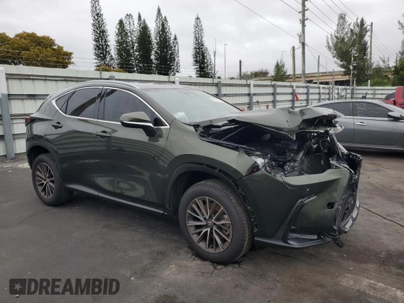 2025 Lexus NX 250 with VIN 2T2ADCAZ8SC021948, listed as a Copart auction lot 42130975 with 1,920 mi miles and Salvage title. Bid and sale history available at DreamBid. Image 4.