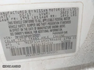 2017 Nissan Sentra SV with VIN 3N1AB7AP4HY326021, listed as a IAAI auction lot 42067689 with 150,757 mi miles. Bid and sale history available at carsss.com. Image 9.