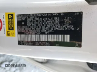 2014 Lexus RX 350 with VIN 2T2ZK1BA9EC147004, listed as a Copart auction lot 50054745 with 58,028 mi miles and Salvage Title. Bid and sale history available at DreamBid. Image 15.