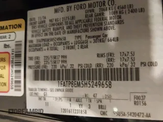 2017 Ford Mustang V6 with VIN 1FATP8EM5H5249658, listed as a IAAI auction lot 39708540 with 31,054 mi miles and . Bid and sale history available at carsss.com. Image 9.