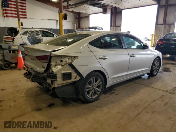 2018 Hyundai Elantra SEL with VIN 5NPD84LF8JH249832, listed as a Copart auction lot 53892665 with 38,809 mi miles and Salvage Title. Bid and sale history available at DreamBid. Image 3.