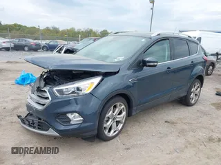2019 Ford Escape Titanium with VIN 1FMCU9J95KUC19062, listed as a IAAI auction lot 42112188 with 26,100 mi miles. Bid and sale history available at carsss.com. Image 19.