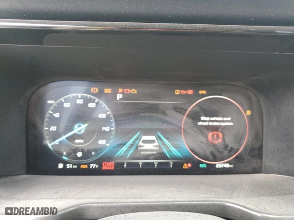 2023 Kia Sorento Plug-In Hybrid SX Prestige with VIN KNDRMDLH1P5213458, listed as a Copart auction lot 74607994 with 23,749 mi miles and Non Repairable. Bid and sale history available at carsss.com. Image 9.
