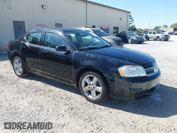 2012 Dodge Avenger SE with VIN 1C3CDZAB5CN237648, listed as a IAAI auction lot 42063514 with 157,123 mi miles. Bid and sale history available at carsss.com. Image 1.
