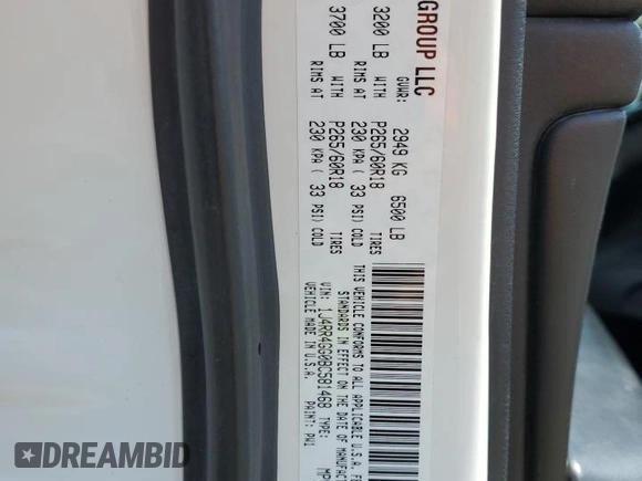 2011 Jeep Grand Cherokee Laredo with VIN 1J4RR4GG0BC581468, listed as a Copart auction lot 62675225 with 192,009 mi miles and Clean title. Bid and sale history available at DreamBid. Image 12.