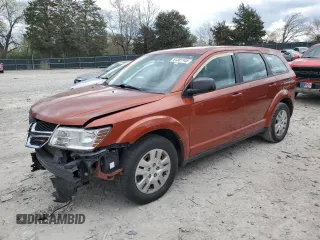 2014 Dodge Journey American Value with VIN 3C4PDCAB8ET133197, listed as a Copart auction lot 51381145 with 191,269 mi miles and Salvage title. Bid and sale history available at DreamBid. Image 1.