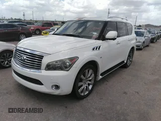 2014 Infiniti QX80 with VIN JN8AZ2NF6E9551446, listed as a IAAI auction lot 42554502 with 209,884 mi miles and . Bid and sale history available at DreamBid. Image 17.