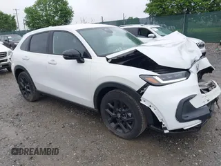 2024 Honda HR-V Sport with VIN 3CZRZ2H57RM725270, listed as a IAAI auction lot 42221678 with 13,094 mi miles and . Bid and sale history available at DreamBid. Image 1.