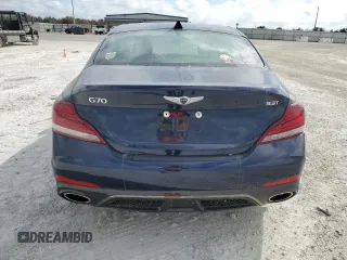 2019 Genesis G70 3.3T Advanced with VIN KMTG34LE7KU031005, listed as a Copart auction lot 74639054 with 0 mi miles and Non Repairable. Bid and sale history available at carsss.com. Image 6.