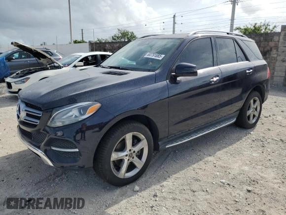 2017 Mercedes-Benz GLE 350 with VIN 4JGDA5JB4HA909503, listed as a Copart auction lot 60791885 with 108,610 mi miles and Salvage title. Bid and sale history available at DreamBid. Image 1.