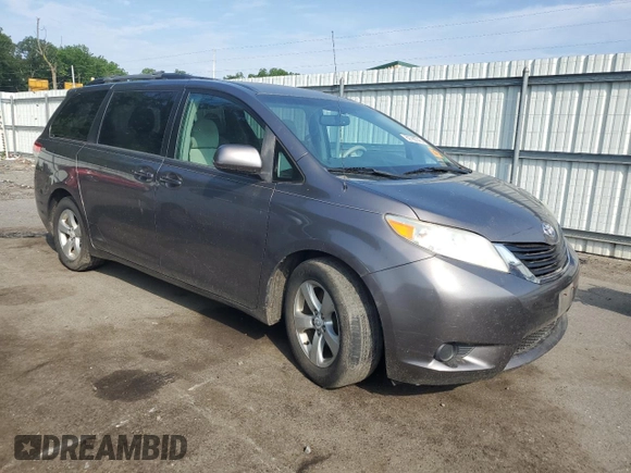 2012 Toyota Sienna LE AAS with VIN 5TDKK3DC6CS266522, listed as a Copart auction lot 62788745 with 233,596 mi miles and Salvage title. Bid and sale history available at DreamBid. Image 4.