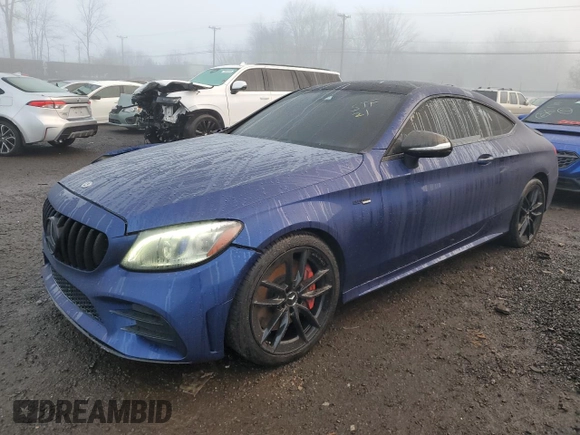 2021 Mercedes-Benz C 43 AMG with VIN W1KWJ6EB7MG053253, listed as a Copart auction lot 75803893 with 53,322 mi miles and . Bid and sale history available at DreamBid. Image 1.