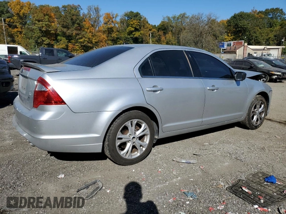 2012 Ford Fusion SE with VIN 3FAHP0HA9CR267305, listed as a Copart auction lot 77114304 with 165,781 mi miles and Salvage Title. Bid and sale history available at carsss.com. Image 3.