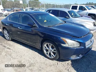 2014 Nissan Maxima 3.5 SV w/Premium Pkg with VIN 1N4AA5AP1EC448253, listed as a IAAI auction lot 41364212 with 187,587 mi miles. Bid and sale history available at carsss.com. Image 1.