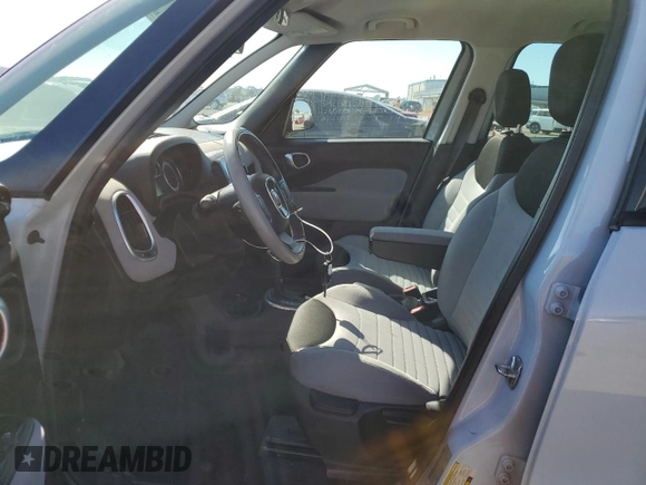 2014 FIAT 500L Easy with VIN ZFBCFABH7EZ023964, listed as a Copart auction lot 72838314 with 87,956 mi miles and Salvage Title. Bid and sale history available at carsss.com. Image 7.