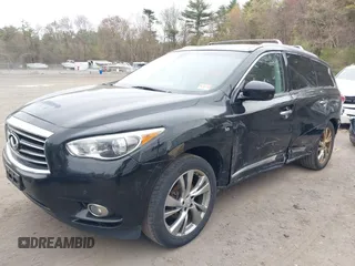2015 Infiniti QX60 with VIN 5N1AL0MMXFC548440, listed as a IAAI auction lot 39273773 with 203,797 mi miles and . Bid and sale history available at DreamBid. Image 2.