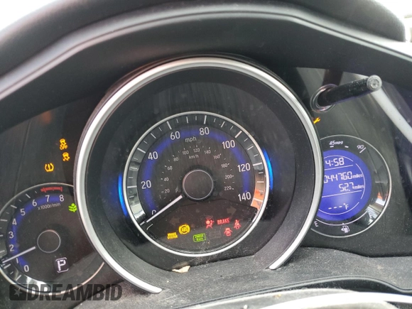 2020 Honda Fit LX with VIN 3HGGK5H44LM701978, listed as a Copart auction lot 54890475 with 44,760 mi miles and Non repairable. Bid and sale history available at DreamBid. Image 9.