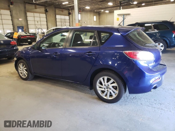 2013 Mazda 3 i Touring with VIN JM1BL1L75D1776154, listed as a Copart auction lot 54899595 with 72,463 mi miles and Salvage Title. Bid and sale history available at DreamBid. Image 2.