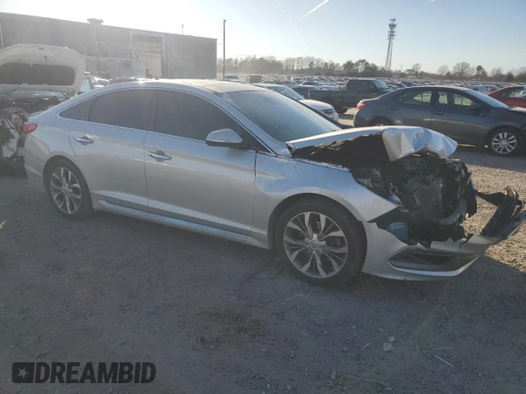 2015 Hyundai Sonata Sport with VIN 5NPE34AB5FH182682, listed as a Copart auction lot 42936195 with 93,037 mi miles and Salvage Title. Bid and sale history available at carsss.com. Image 4.
