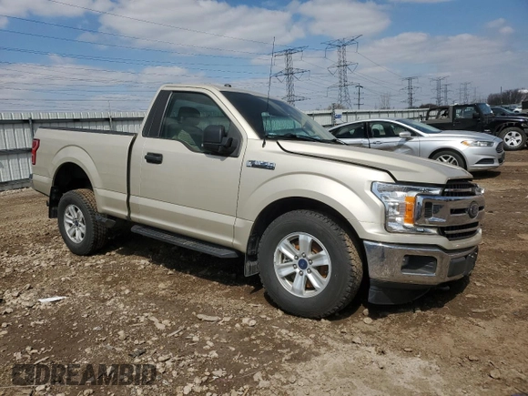 2018 Ford F-150 XL with VIN 1FTMF1E5XJKE35365, listed as a Copart auction lot 51152095 with 49,572 mi miles and Salvage title. Bid and sale history available at DreamBid. Image 4.