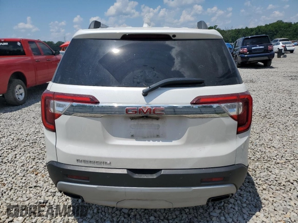 2021 GMC Acadia SLT with VIN 1GKKNMLS9MZ208401, listed as a Copart auction lot 62383745 with 135,613 mi miles and Salvage title. Bid and sale history available at DreamBid. Image 6.
