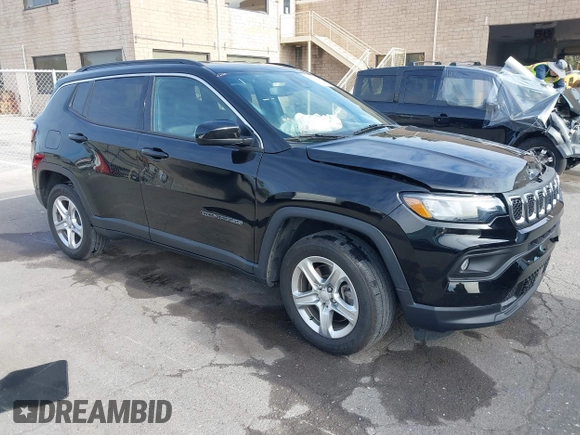 2023 Jeep Compass Latitude with VIN 3C4NJDBN1PT533202, listed as a IAAI auction lot 41545879 with 35,794 mi miles and . Bid and sale history available at DreamBid. Image 1.